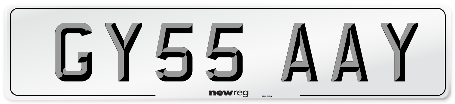GY55 AAY Number Plate from New Reg